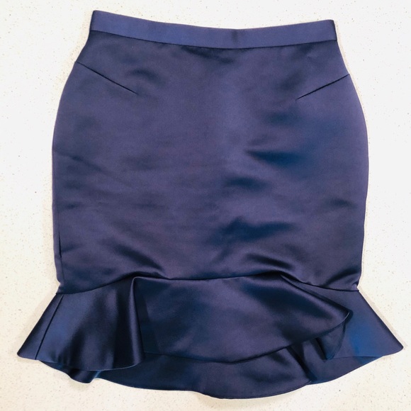 MCQ Periwinkle Blue Flounce Mini Skirt 42 US 4 6 - Picture 6 of 9